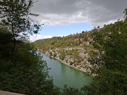 Photo de Eveline Oosterbeek le long du parcours