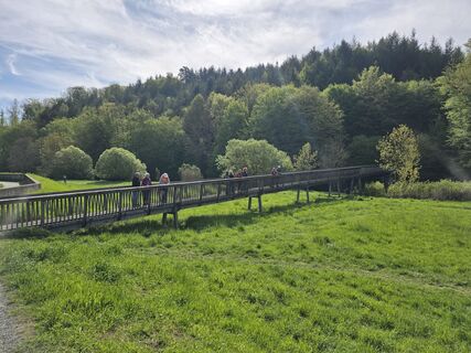 Foto de Sigrid Böhm a lo largo del recorrido