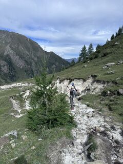 Foto de Yves Ecuyer a lo largo del recorrido