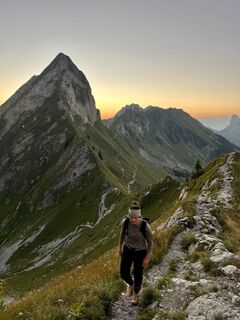 Foto von Aurelian Böhler entlang der Tour