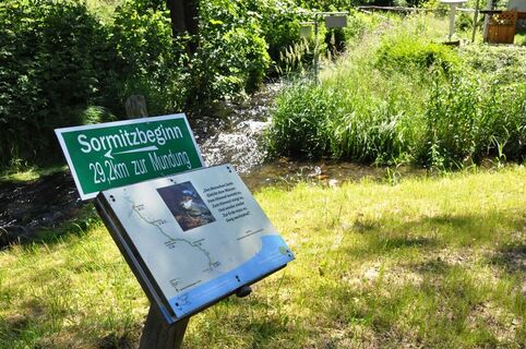 Zusammenfluß vom Langwasser und Oßlabach zur Sormitz