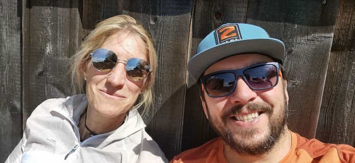 Foto von Klaus Lehner entlang der Tour