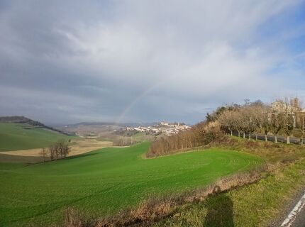 Foto von Luca Dainese entlang der Tour