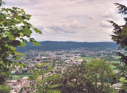 Oftringen und rechts ein Zipfel der Stadt Zofingen