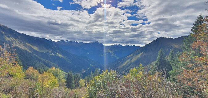 Foto von Melanie entlang der Tour