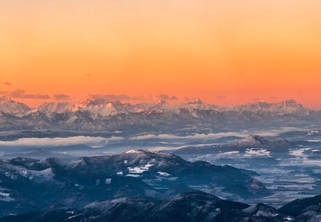 Saualm_Blick Karawanken-Sauofen