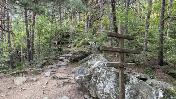 Foto von Sibylle Teichmann entlang der Tour