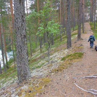 Hagelkörner mit Kinderwagen
