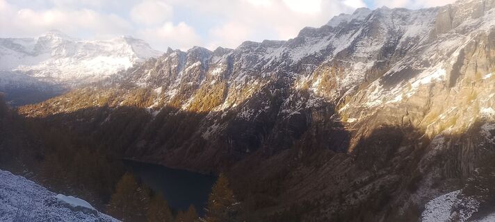 Foto de Mattia Narciso a lo largo del recorrido