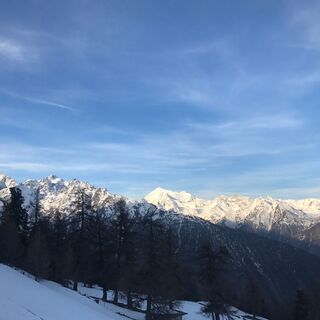 Die Aussicht auf die höchtsen Berge des Wallis