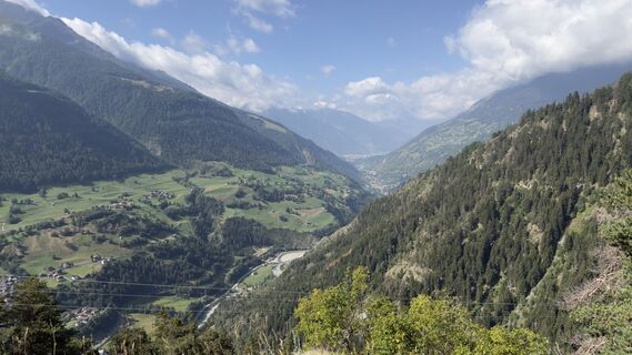 Photo de Peter Burki le long du parcours