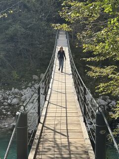 Photo de Joe Papadopoulos le long du parcours