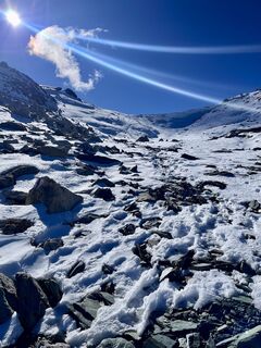 Foto de Lars Fluetsch a lo largo del recorrido
