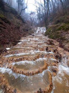 CASCATE DEL BUCAMANTE - VASCHETTE TRAVERTINE DAL BASSO