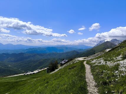 Foto von Mirco moretti entlang der Tour