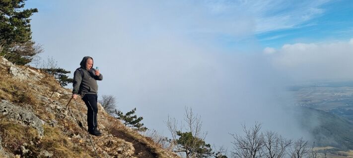 Photo de Mario Libardi le long du parcours