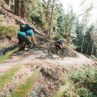 Abfahrt von Giw nach Visp mit dem Mountainbike