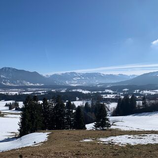 Aussicht vom Hochholder im Winter
