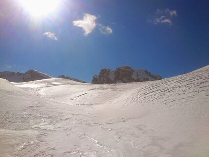 Aufstieg zum Bladener Joch