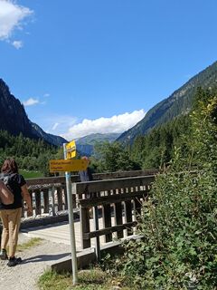 Foto von Carla entlang der Tour