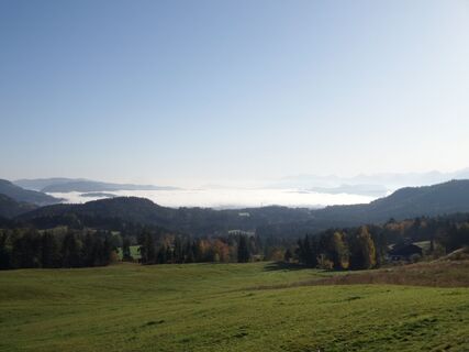 Blick ins Villacher Becken hinunter