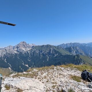 Gipfel des Monte Borgà