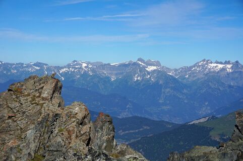 Grossartige Aussicht von der Spitze der Via Ferrata aus