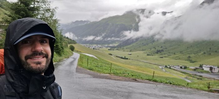 Photo de David Bubenheim le long du parcours