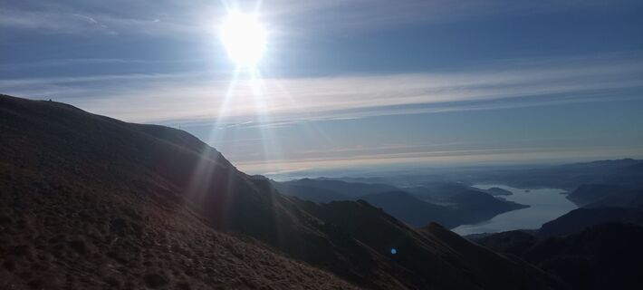 Zdjęcie z Paolo Piralla wzdłuż trasy