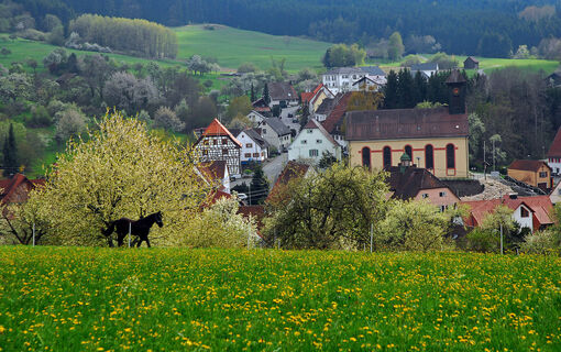 Blick auf Ratshausen