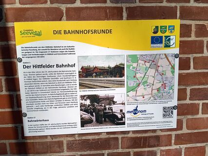 Schild der Hittfelder Bahnhofsrunde
