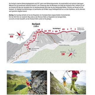 Topo Klettersteig Hochjoch