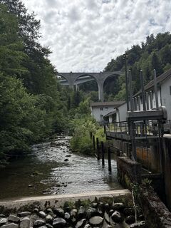 Foto von Heidi Kunz entlang der Tour
