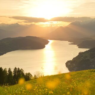 Kurz vor dem Ziel - Der Blick von Gschriet auf den Millstätter See