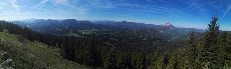 Panorama vom Hochstadelberg Westgipfel