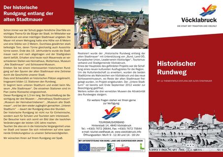Folder Historischer Rundweg Seite 1