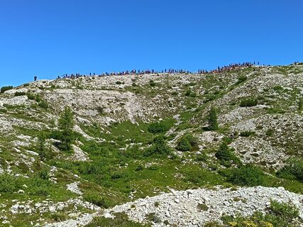Photo de Luca Zagallo le long du parcours