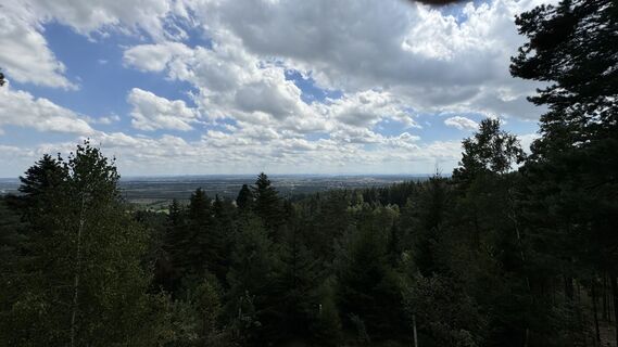 Foto van Hans Walter langs de tour