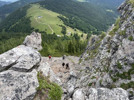 Photo de Gabriel Skopal le long du parcours
