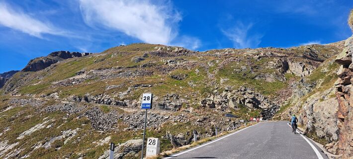 Foto von Hildegard Berger entlang der Tour