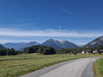 Photo de Sigrid Ranalter le long du parcours