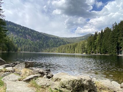 Foto von Friedrich Schlager entlang der Tour