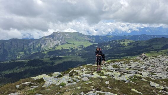 Foto de Matteo Allegri a lo largo del recorrido