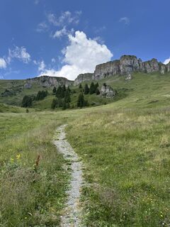 Foto von Andrea Omlin entlang der Tour