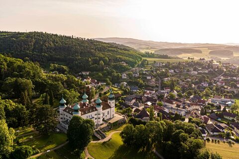 Schloss Artstetten Luftaufnahme