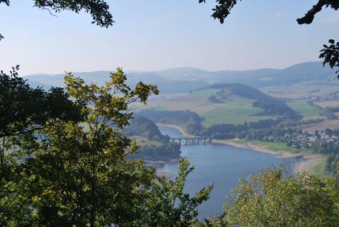 Panoramablick über den Diemelsee