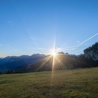 Unkenberger Mähder mit toller Aussicht und Sonnenaufgang
