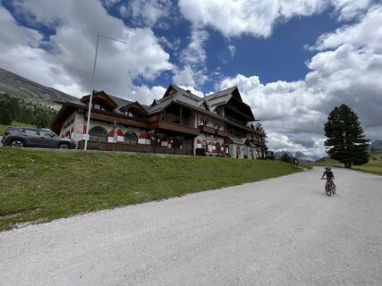 Foto von Rosi entlang der Tour