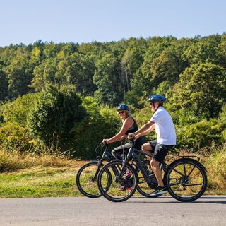 Radfahren zwischen Bad Sauerbrunn und Neudörfl