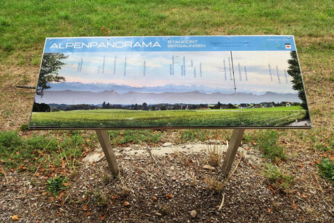 Alpenpanoramatafel bei Bergalingen
